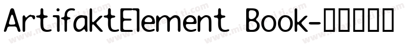 ArtifaktElement Book字体转换